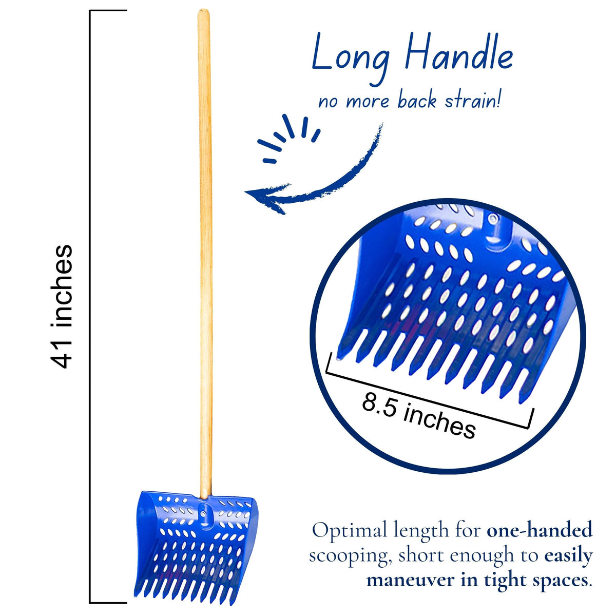 The Coop Scoop® | 2-in-1 Chicken Poop Scoop & Rake | Sand Sifting Shovel For Waste Removal